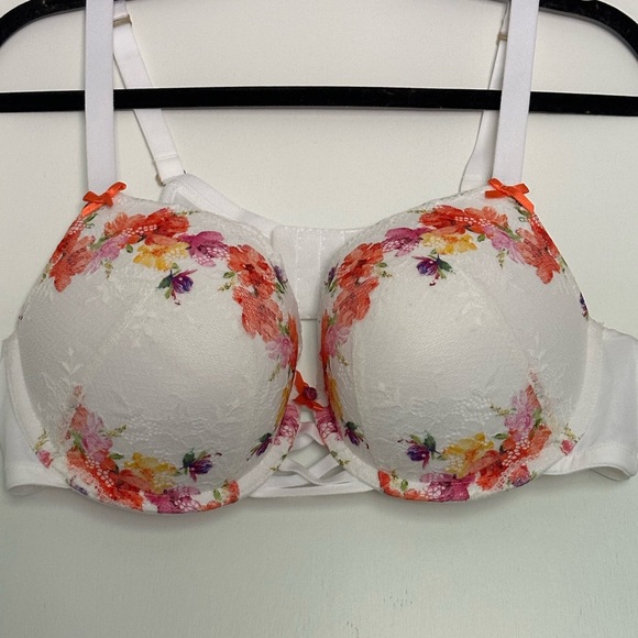 Cacique Digital Print Lace Boost Balconette Bra 42C - Picture 5 of 5